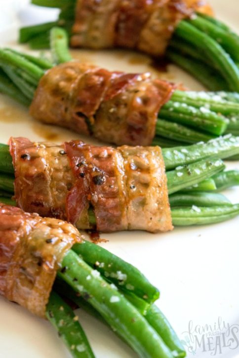 Bacon Wrapped Green Bean Bundles - Family Fresh Meals