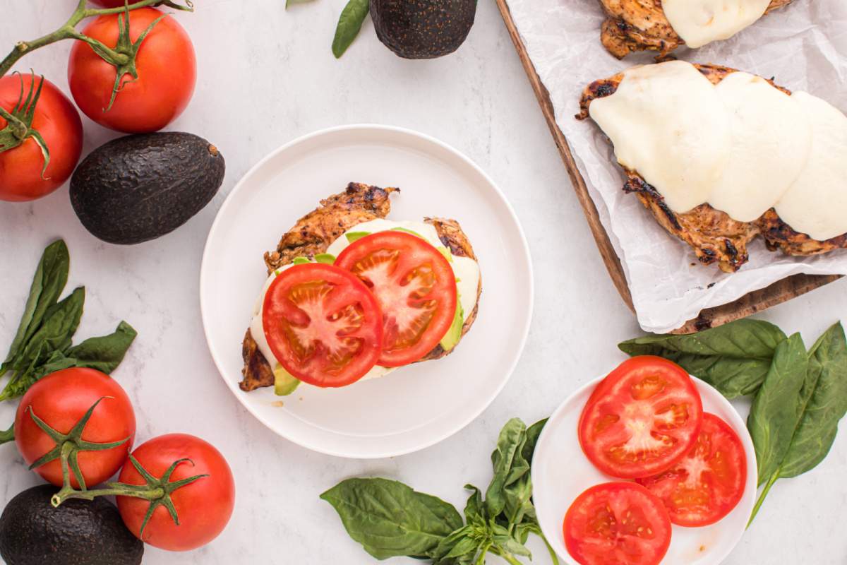 tomato slices added on top