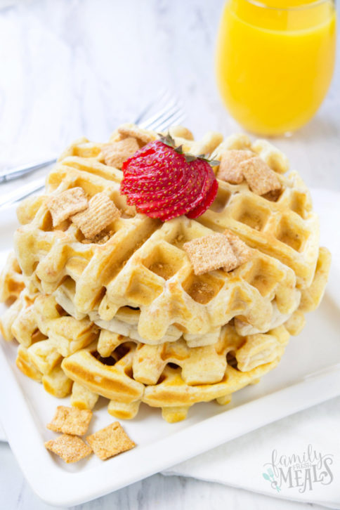 Cinnamon Toast Crunch Waffles Recipe - Family Fresh Meals