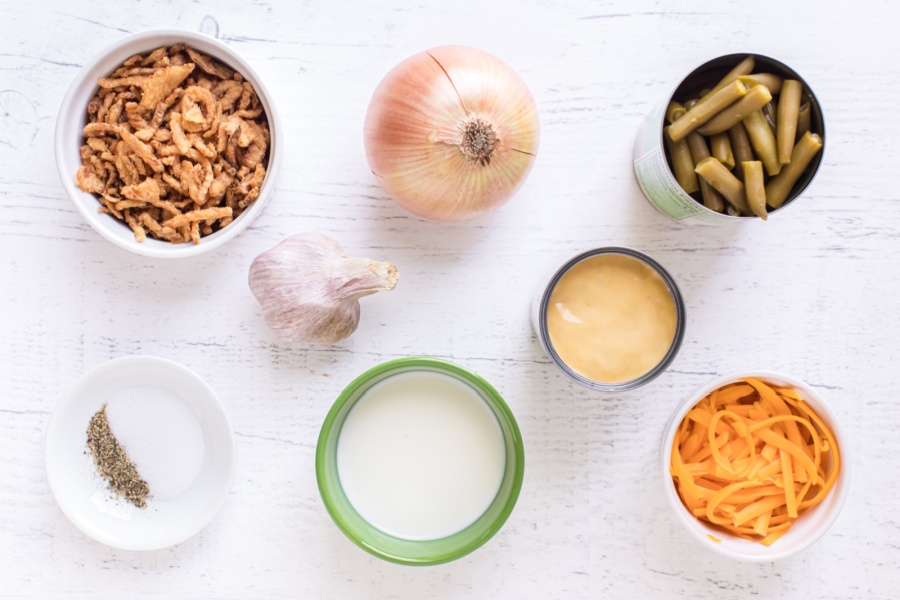 ingredients for green bean casserole