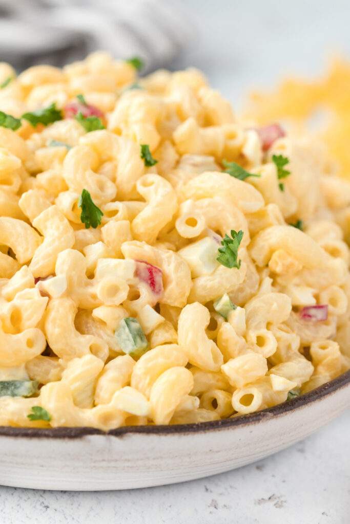 Classic Macaroni Salad in a bowl