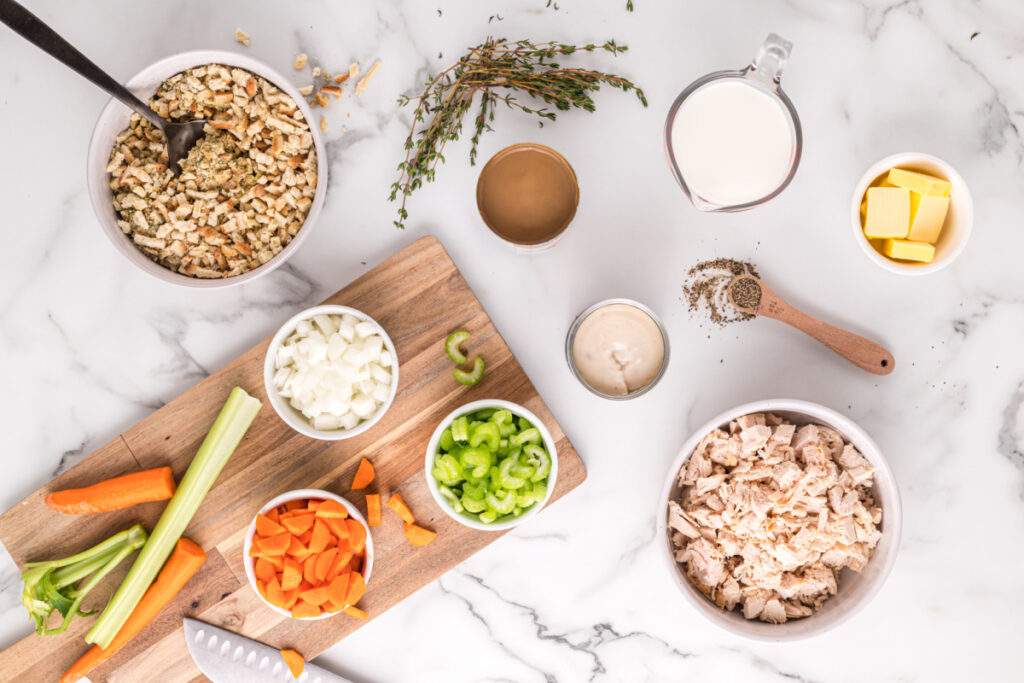 ingredients for Country Turkey Casserole