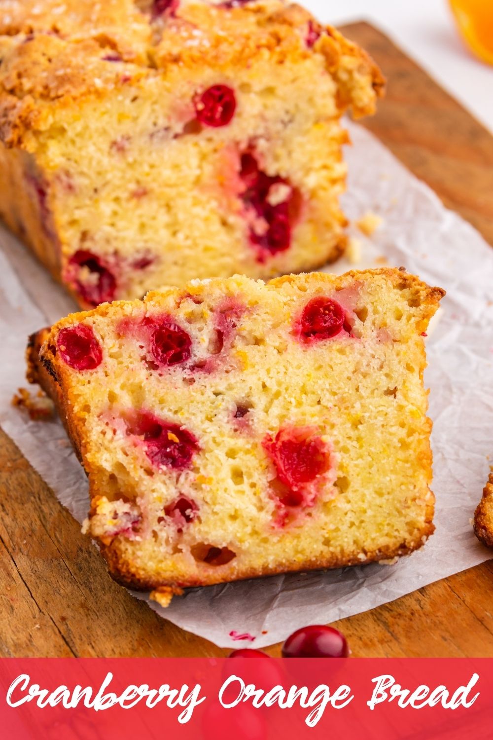 This Cranberry Orange Bread is deliciously rich, moist, and golden. It features the Christmasy flavor combo of sweet oranges and cranberries. via @familyfresh