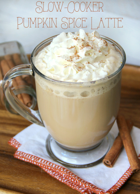 Slow-Cooker Pumpkin Latte Coffee- FamilyFreshMeals.com