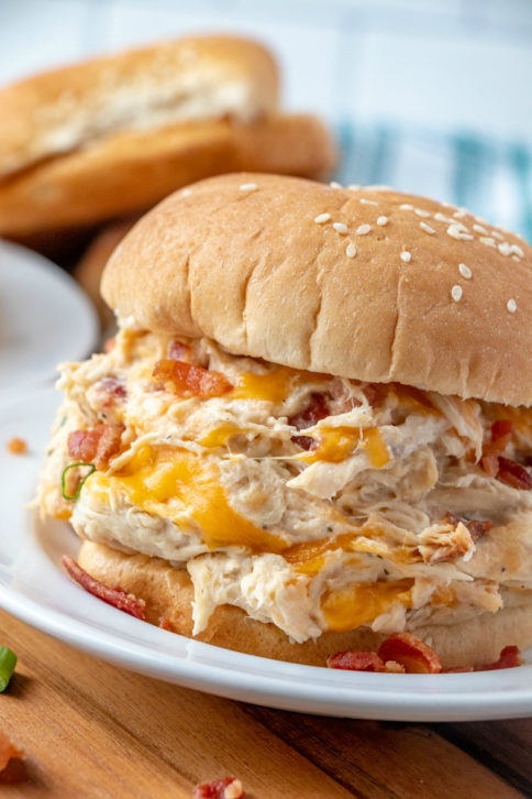 Creamy Crockpot Crack Chicken Sandwich recipe - Family Fresh Meals