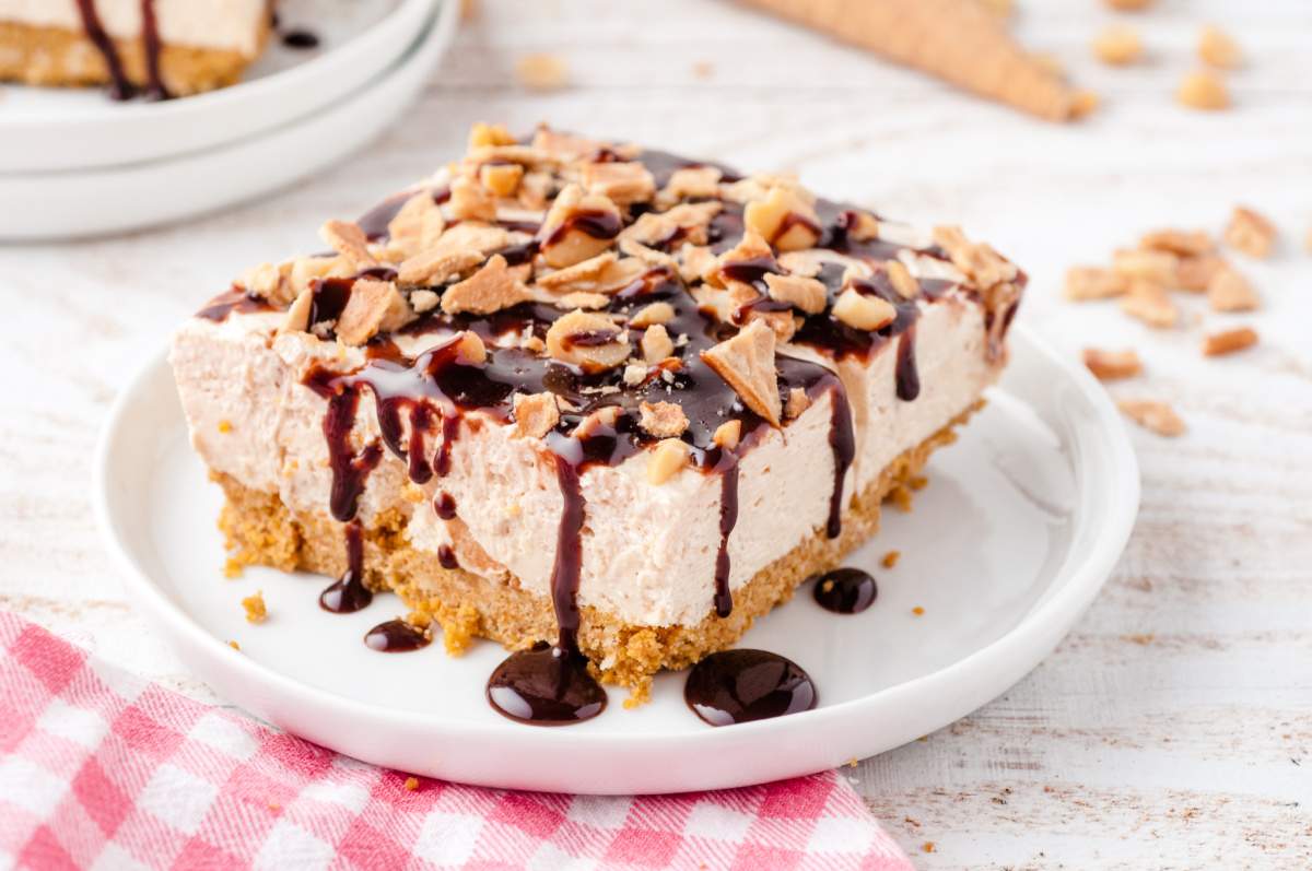 Drumstick Frozen Dessert on a plate