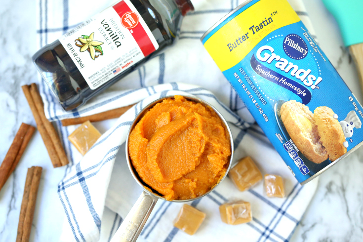 Easy Pumpkin Caramel Pull Apart Bread - Step 1