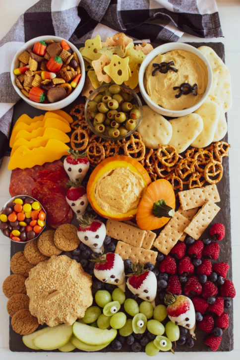 Halloween Appetizer Snack Board Idea - Fun halloween food from Family Fresh Meals