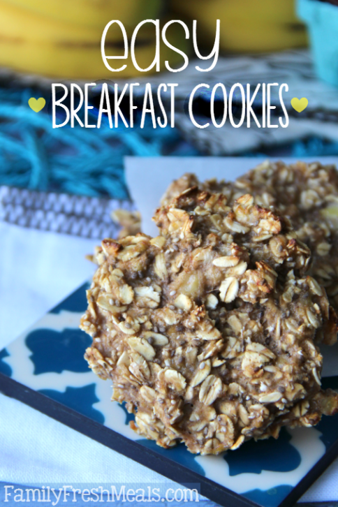 Healthy Breakfast Cookies on a plate