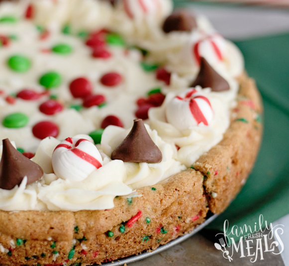 Holiday Sugar Cookie Cake Recipe - Family Fresh Meals