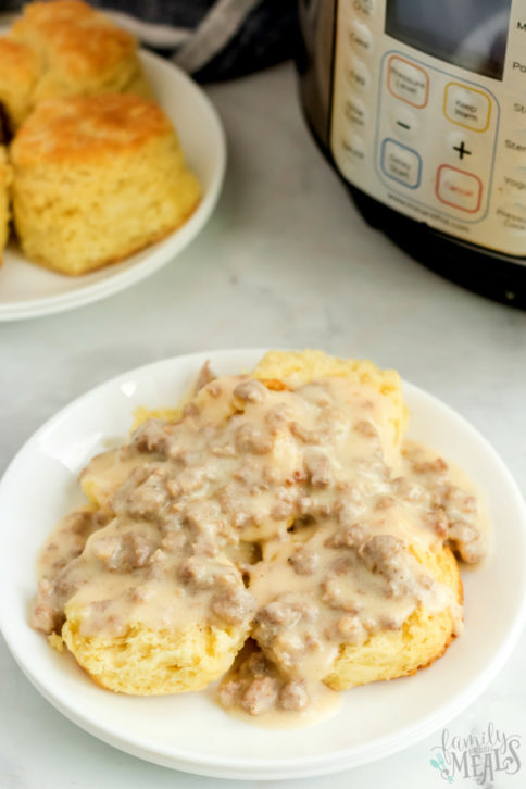 How to Make Instant Pot Sausage Gravy - Family Fresh Meals