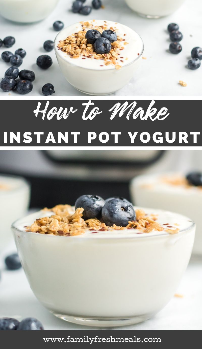 How to make Yogurt in the Instant Pot recipe from Family Fresh Meals #familyfreshmeals #yogurt #instantpot #instantpotyogurt #yogurt #homemade #homemadeyogurt via @familyfresh