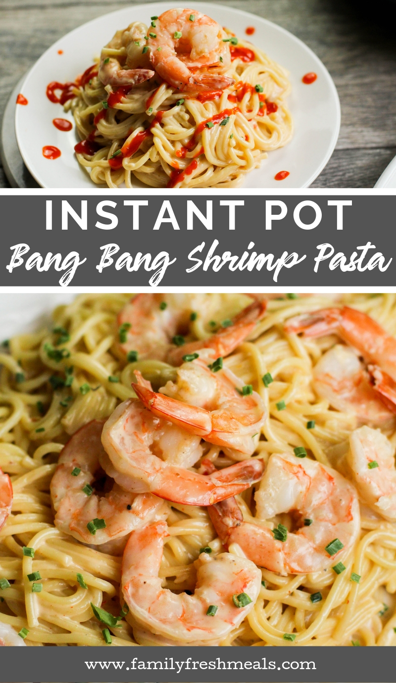 Instant Pot Bang Bang Shrimp Pasta is lightning-fast recipe. This magical combination of tangy, sweet, and spicy has made the dish a huge hit. #instantpot #bangbangshrimp #pasta #instantpotpasta #pressurecooker #shrimp via @familyfresh