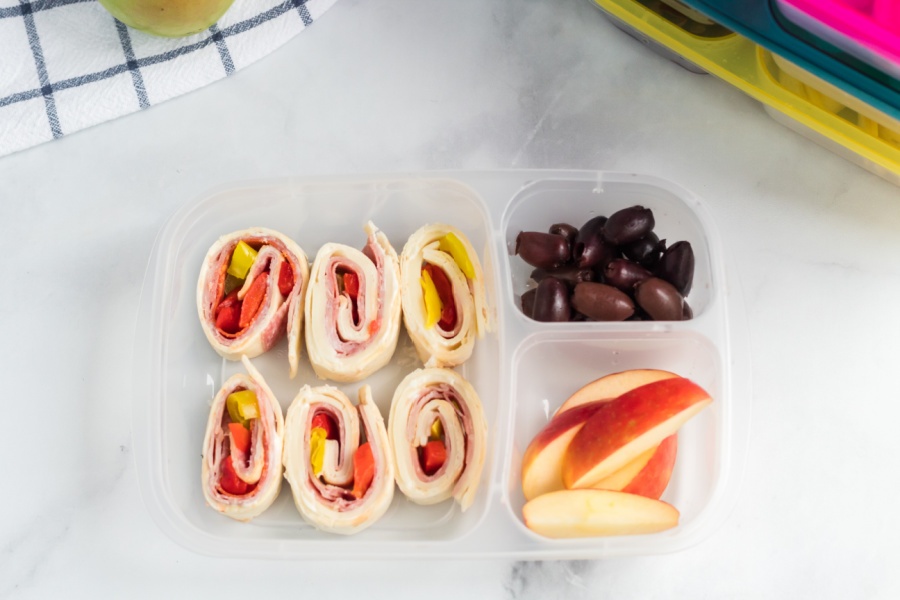 Italian Sub Roll Ups Lunch Box 