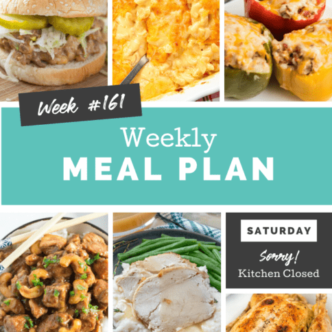 Easy Weekly Meal Plan Week 161 - Family Fresh Meals