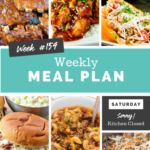 Easy Weekly Meal Plan Week 159 - Family Fresh Meals