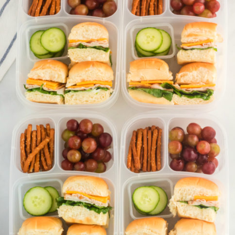 Mini Sliders Lunchbox Idea - School lunch from Family Fresh Meals