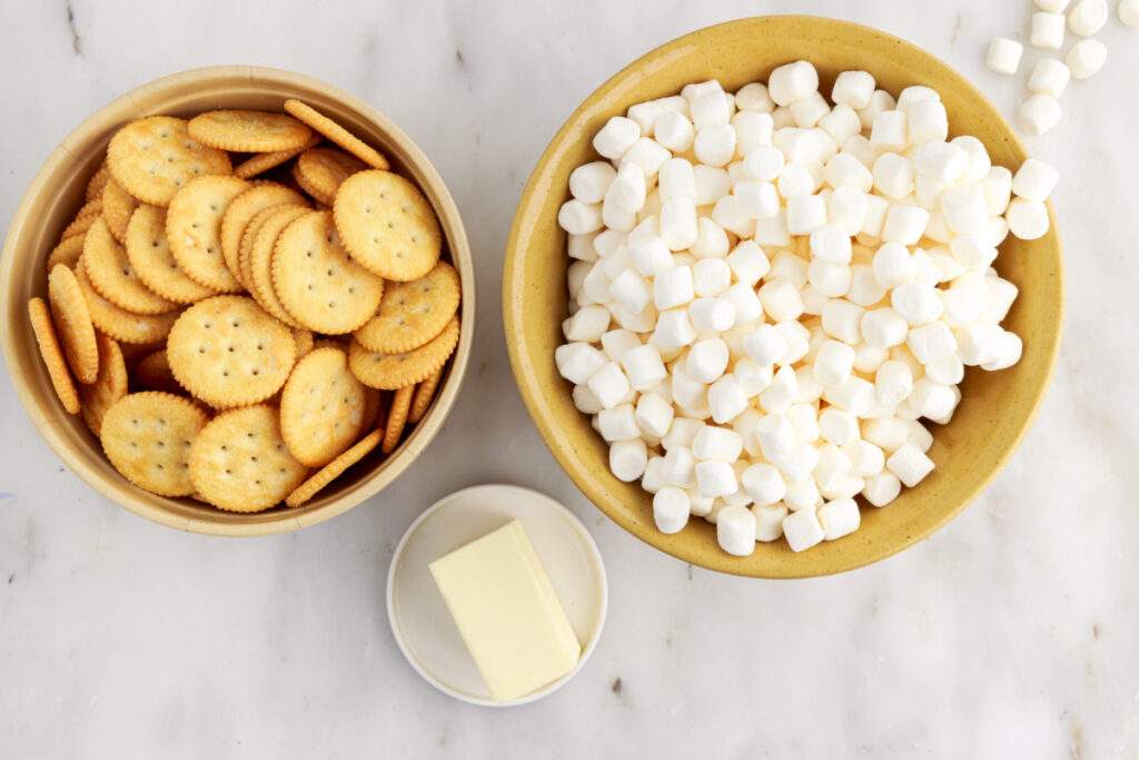 ingredients for Ritz Krispie Treats