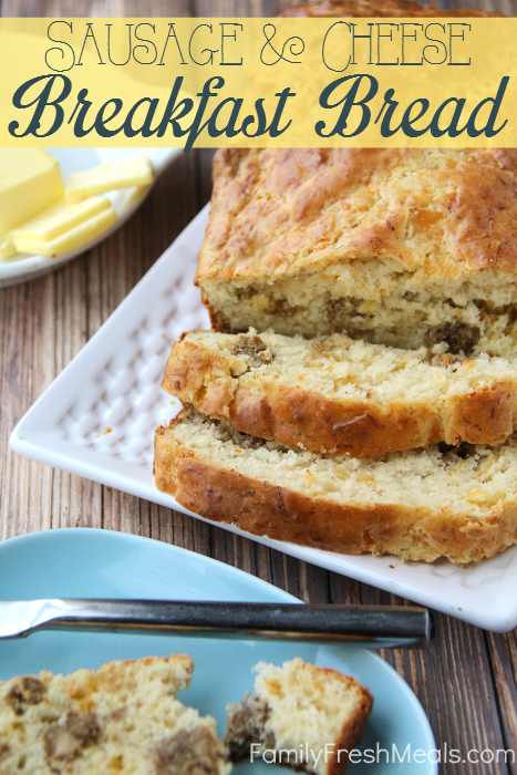 Savory Sausage and Cheese Breakfast Bread Recipe -- FamilyFreshMeals.com