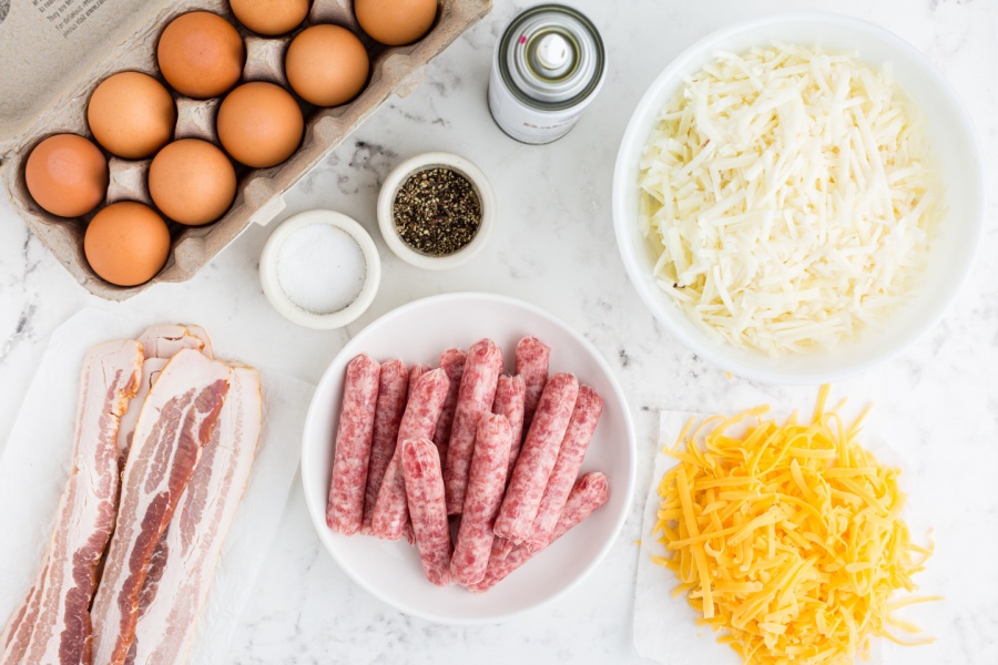 ingredients for sheet pan breakfast