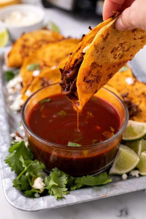 Slow Cooker Birria Tacos