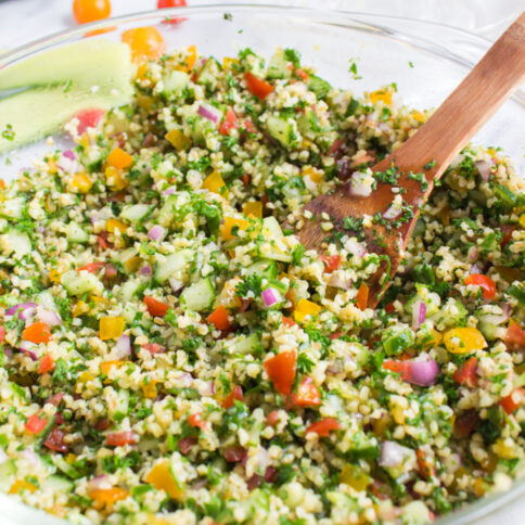 Tabouli Salad in a large bowl