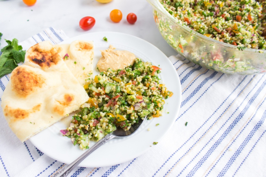 Tabouli Salad on a plate