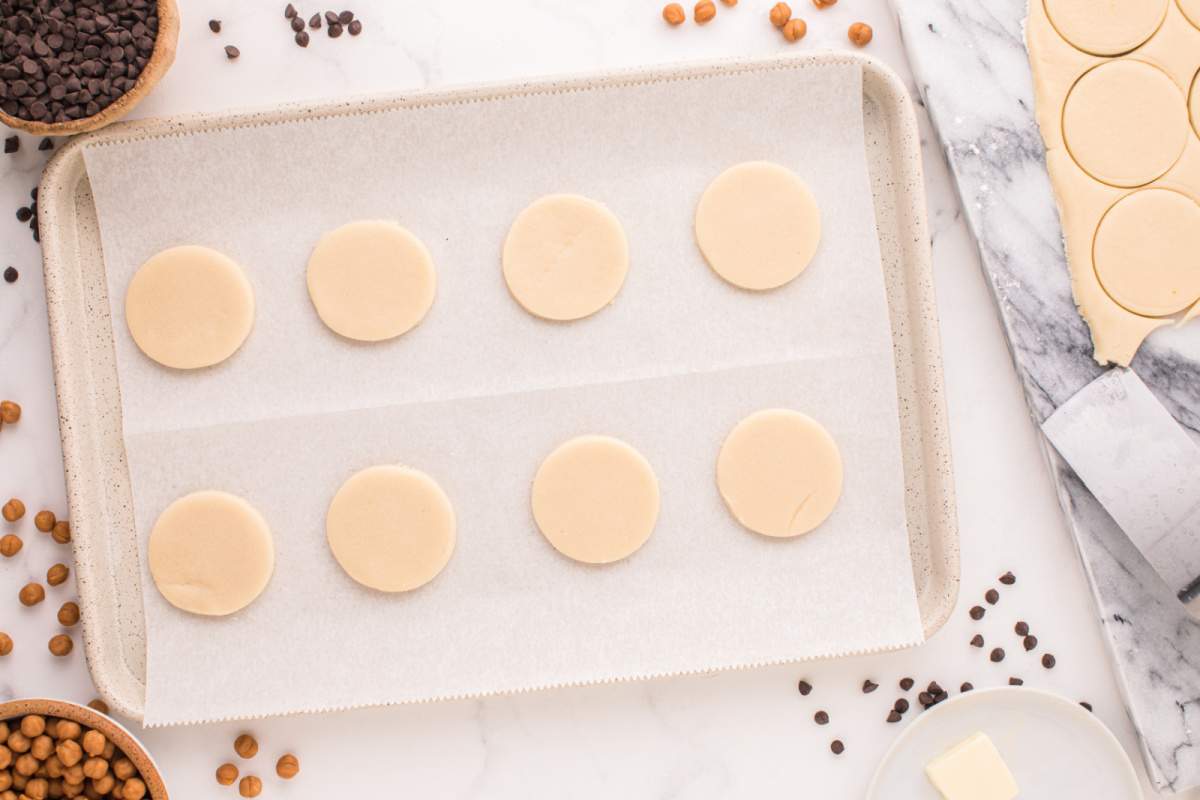 cookies on baking sheet