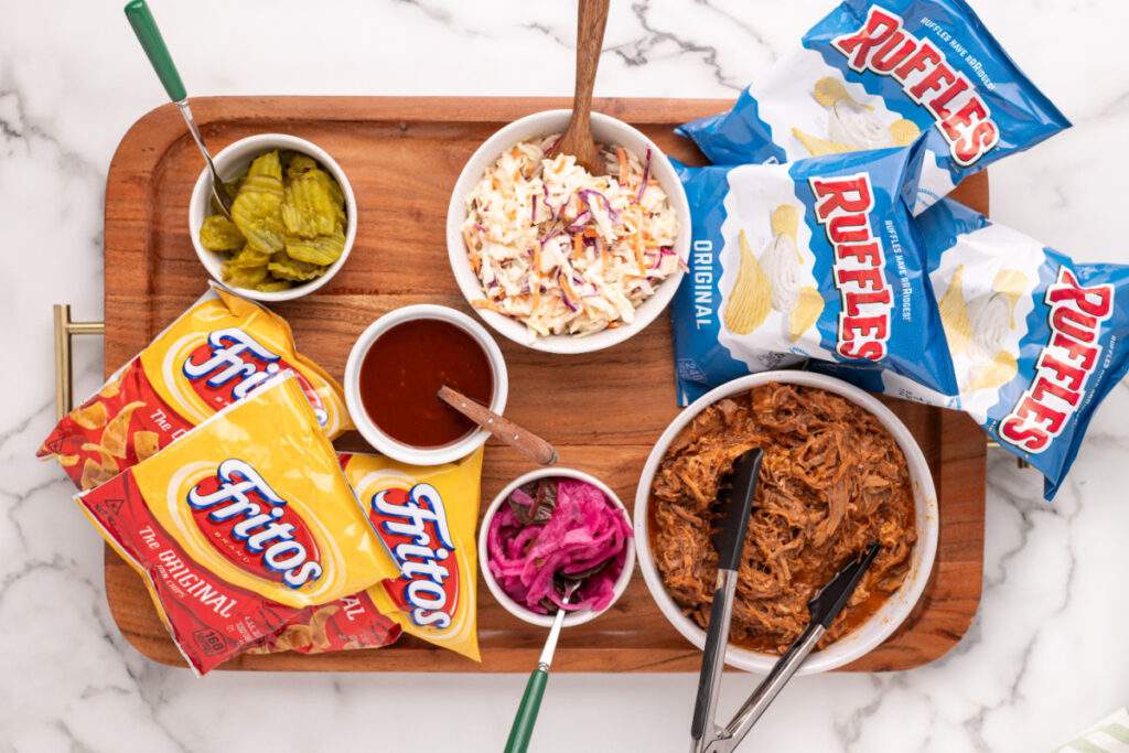 ingredients for Pulled Pork Walking Tacos