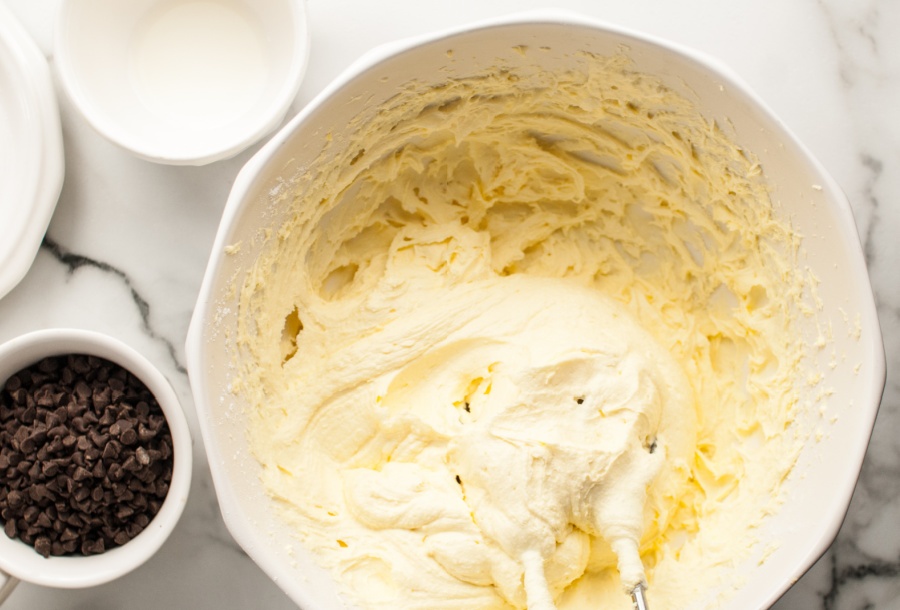 dip ingredients mixed in a bowl