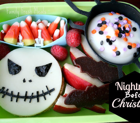 Top down picture of Bento Love: Nightmare Before Christmas Lunchbox