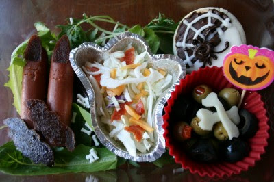 Top down photo of Gruesome Grub Halloween Lunchbox